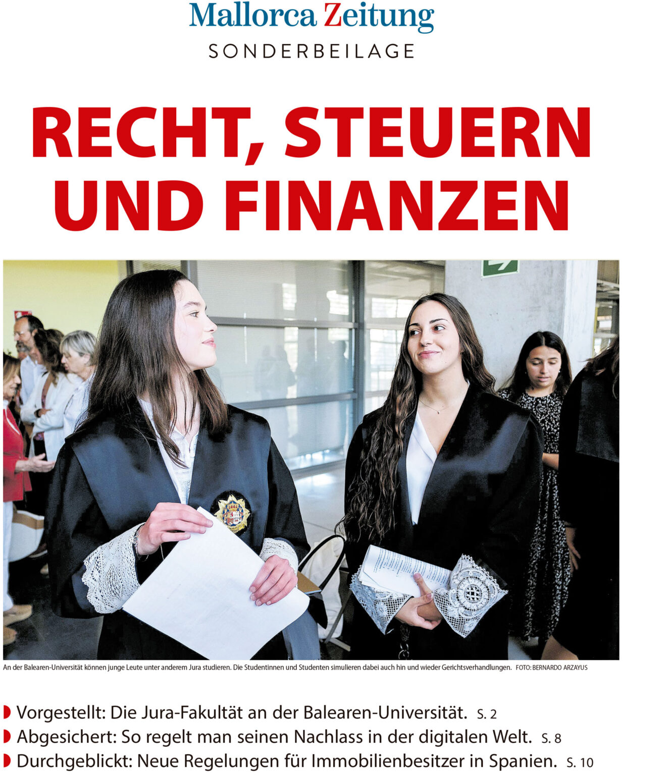 Recht, Steuern und finanzen